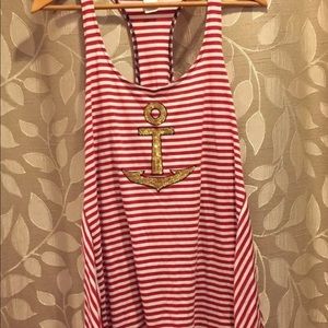 Sperry Nautical Sleeveless Dress Woman’s L